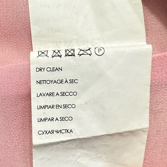 Club Monaco Amirra Dress Women's Plus 14 Pink Striped Silk Sleeveless Midi RTR - Picture 9 of 12